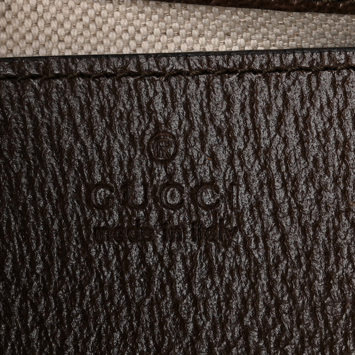 GG Supreme Monogram Textured Dollar Calfskin Small Ophidia Hobo Beige Ebony New Acero
