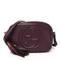 Pebbled Calfskin Small Soho Disco Bag Peonia Flower