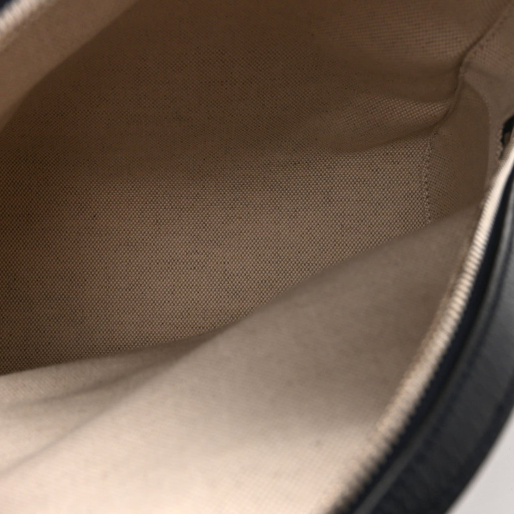 GG Supreme Monogram Textured Dollar Calfskin Web Small Ophidia Day Backpack Beige Blue Black