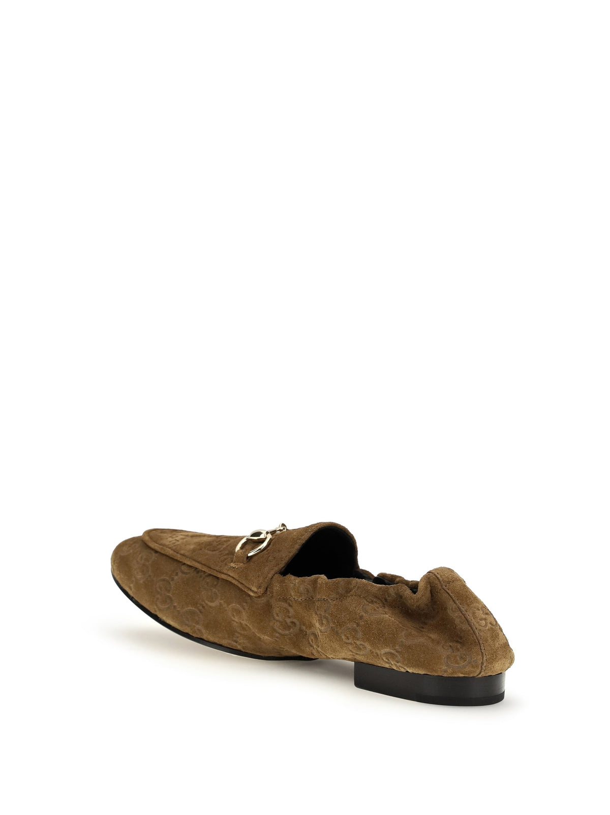 Gucci GG Suede Loafers Pepper Brown Women