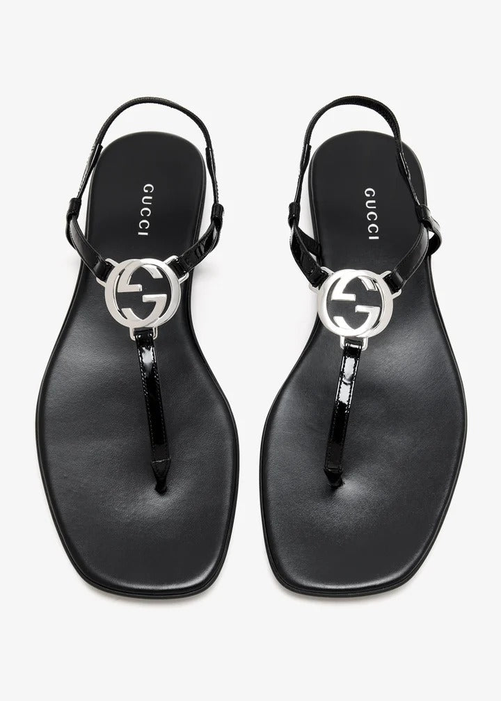 Gucci Thong Sandals Black Women