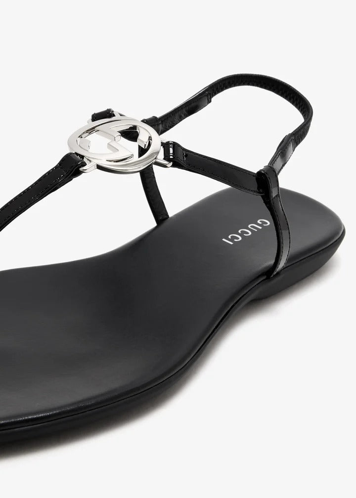Gucci Thong Sandals Black Women