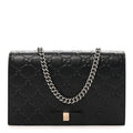 Guccissima Signature Bowy Chain Wallet Black
