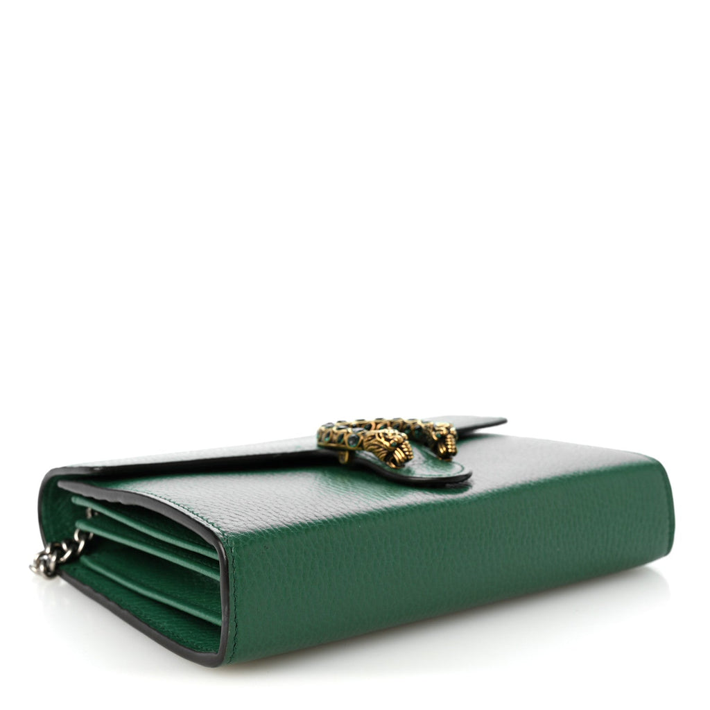 Calfskin Mini Dionysus Chain Wallet Emerald