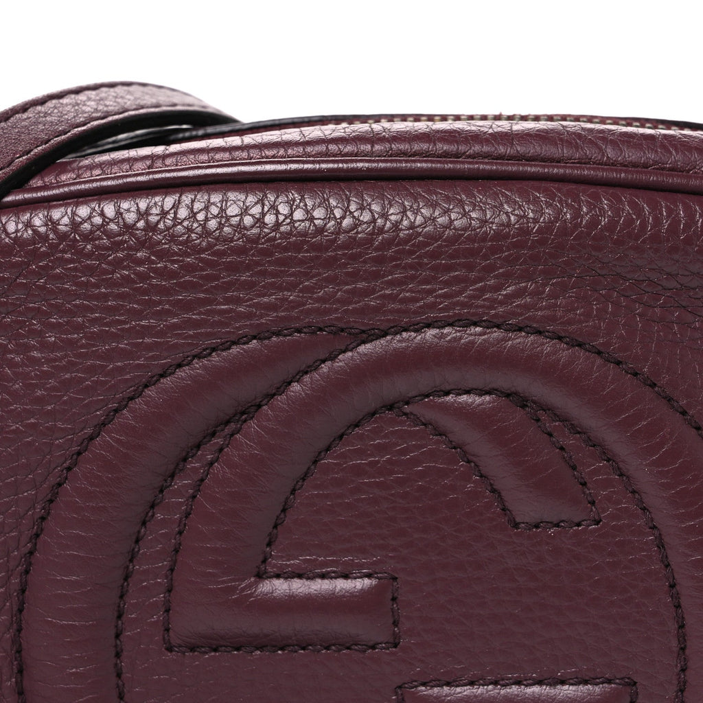 Pebbled Calfskin Small Soho Disco Bag Peonia Flower