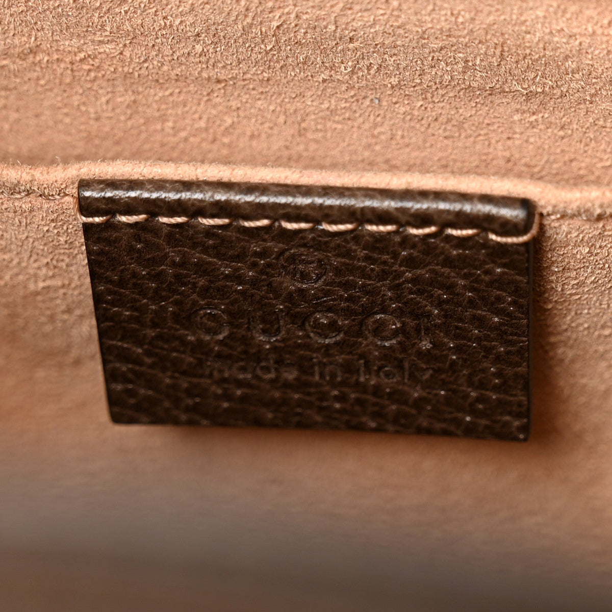 GG Supreme Monogram Web Small Ophidia Bucket Bag Brown