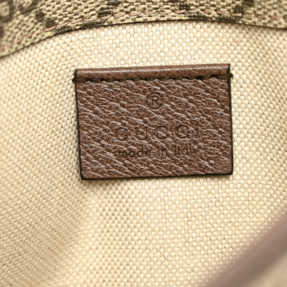 GG Supreme Monogram Neo Vintage Web Belt Bag Brown