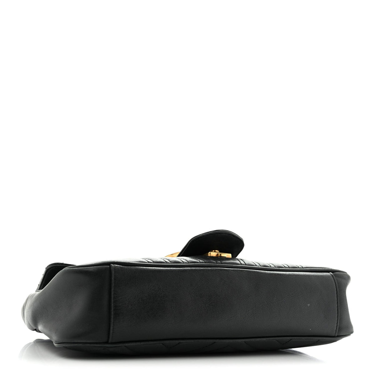 Calfskin Matelasse Medium GG Marmont Shoulder Bag Black