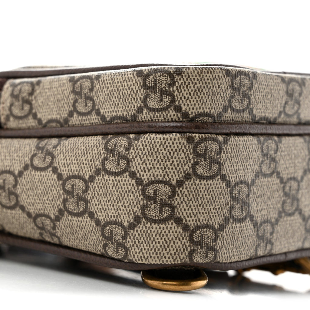 GG Supreme Monogram Web Mini Ophidia Messenger Brown