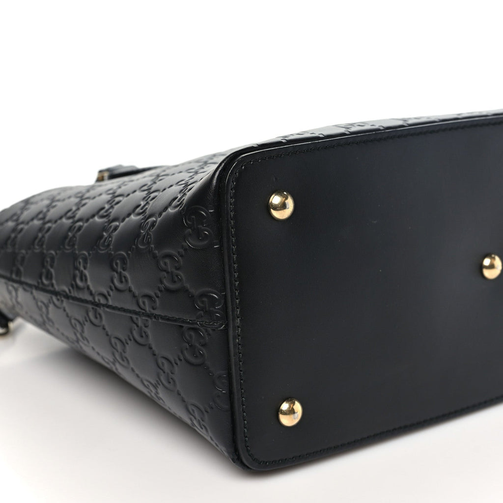 Guccissima Linea A Foldover Tote Black