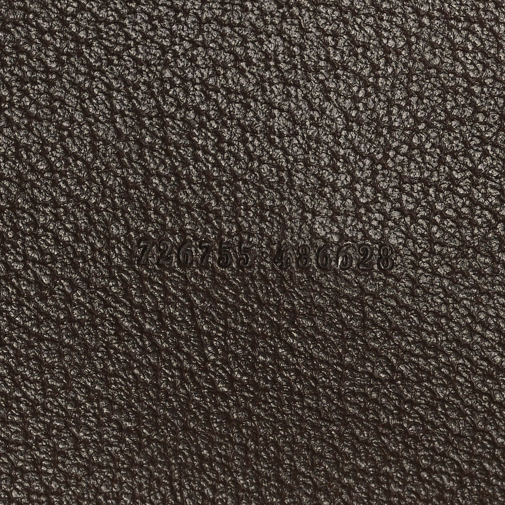 GG Supreme Monogram Textured Dollar Calfskin Web Large Ophidia Tote Beige Ebony New Acero