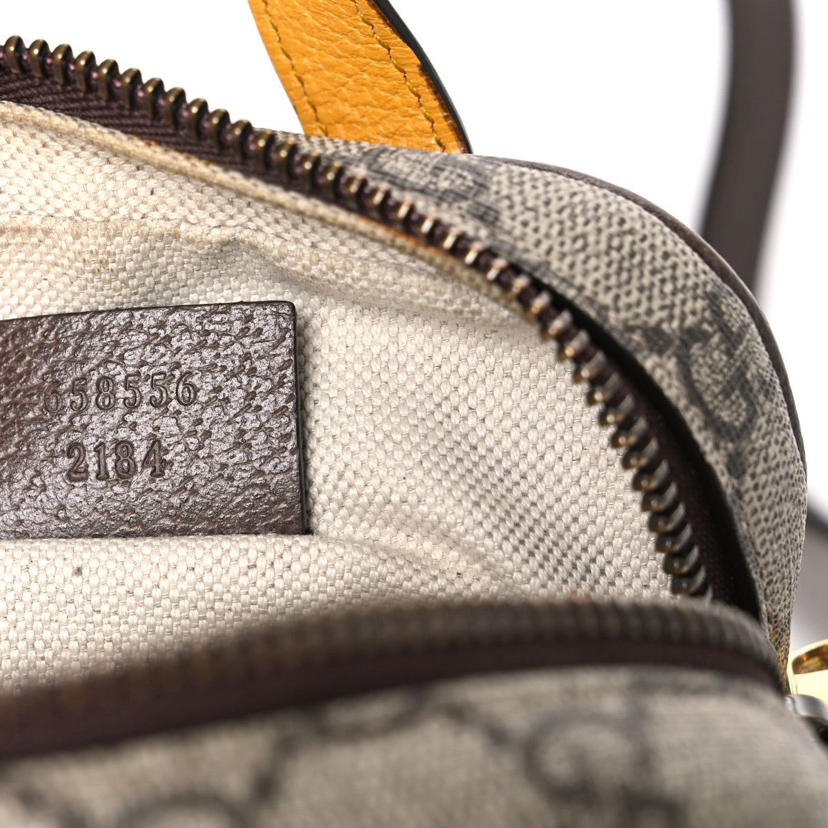 GG Supreme Monogram Mini Neo Vintage Double Zip Messenger Bag Beige New Acero Crop
