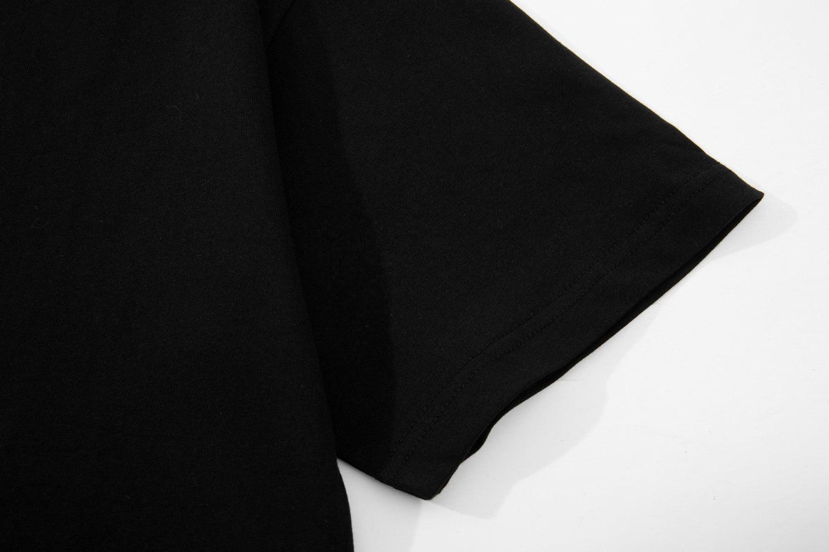 Gucci T-Shirt Black Collarless Premium Cotton - Luxury Casual Staple