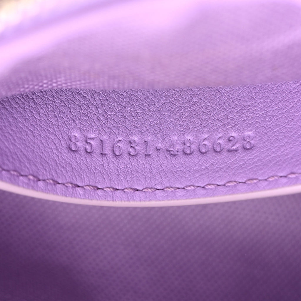 Shine Guccissima Emblem Small Shoulder Bag Lilac Haz
