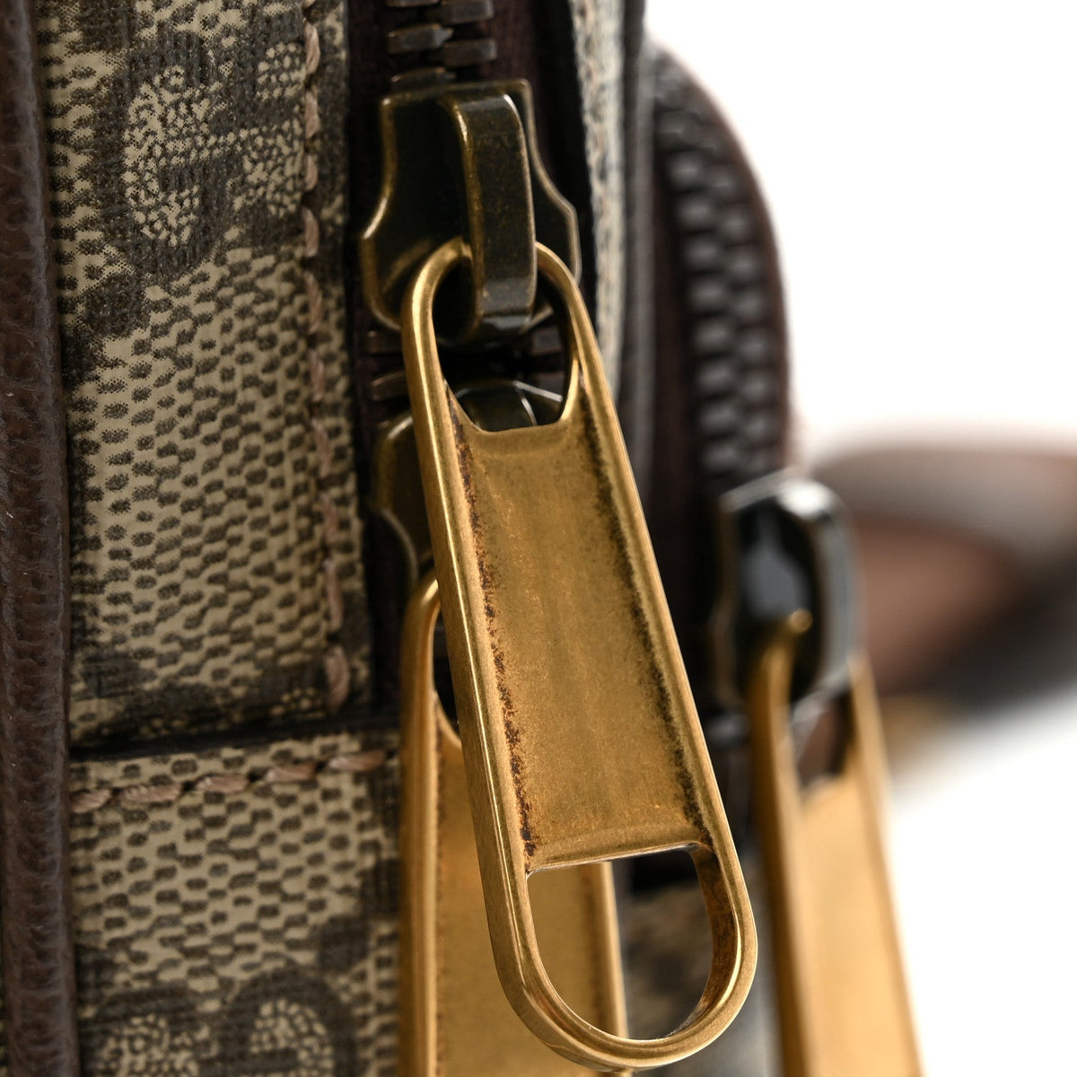 GG Supreme Monogram Web Mini Ophidia Messenger Brown
