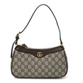 GG Supreme Monogram Textured Dollar Calfskin Small Ophidia Hobo Beige Ebony New Acero