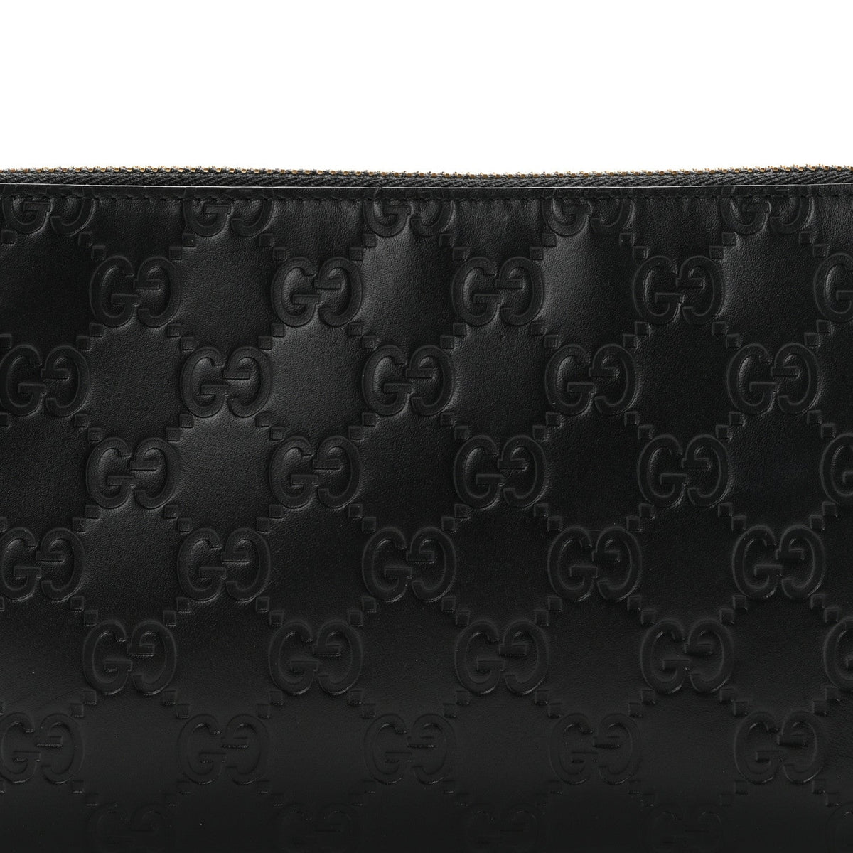 Guccissima Signature Wrist Wallet Black