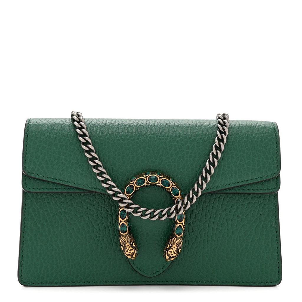 Calfskin Super Mini Dionysus Shoulder Bag Emerald