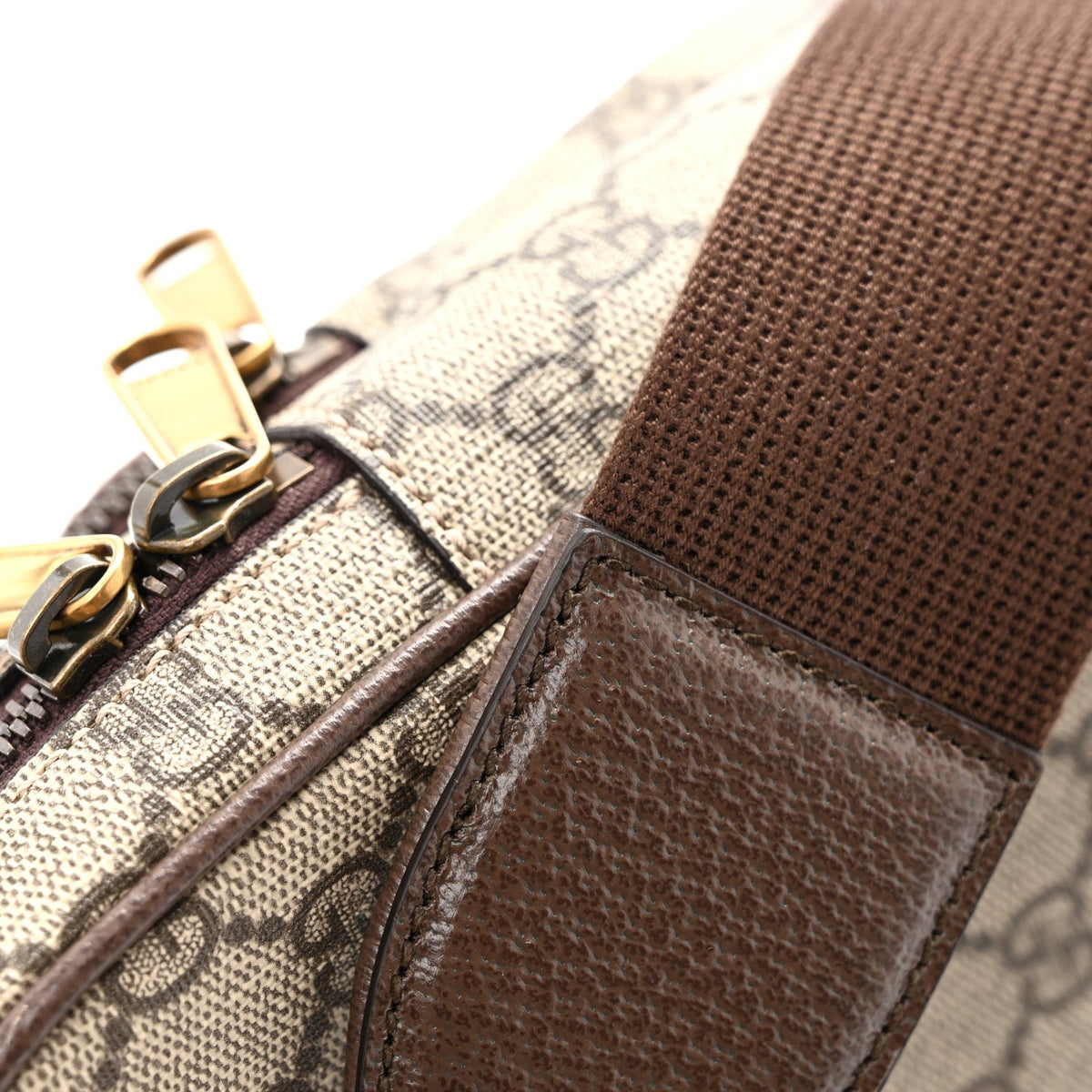GG Supreme Monogram Web Mini Ophidia Messenger Brown