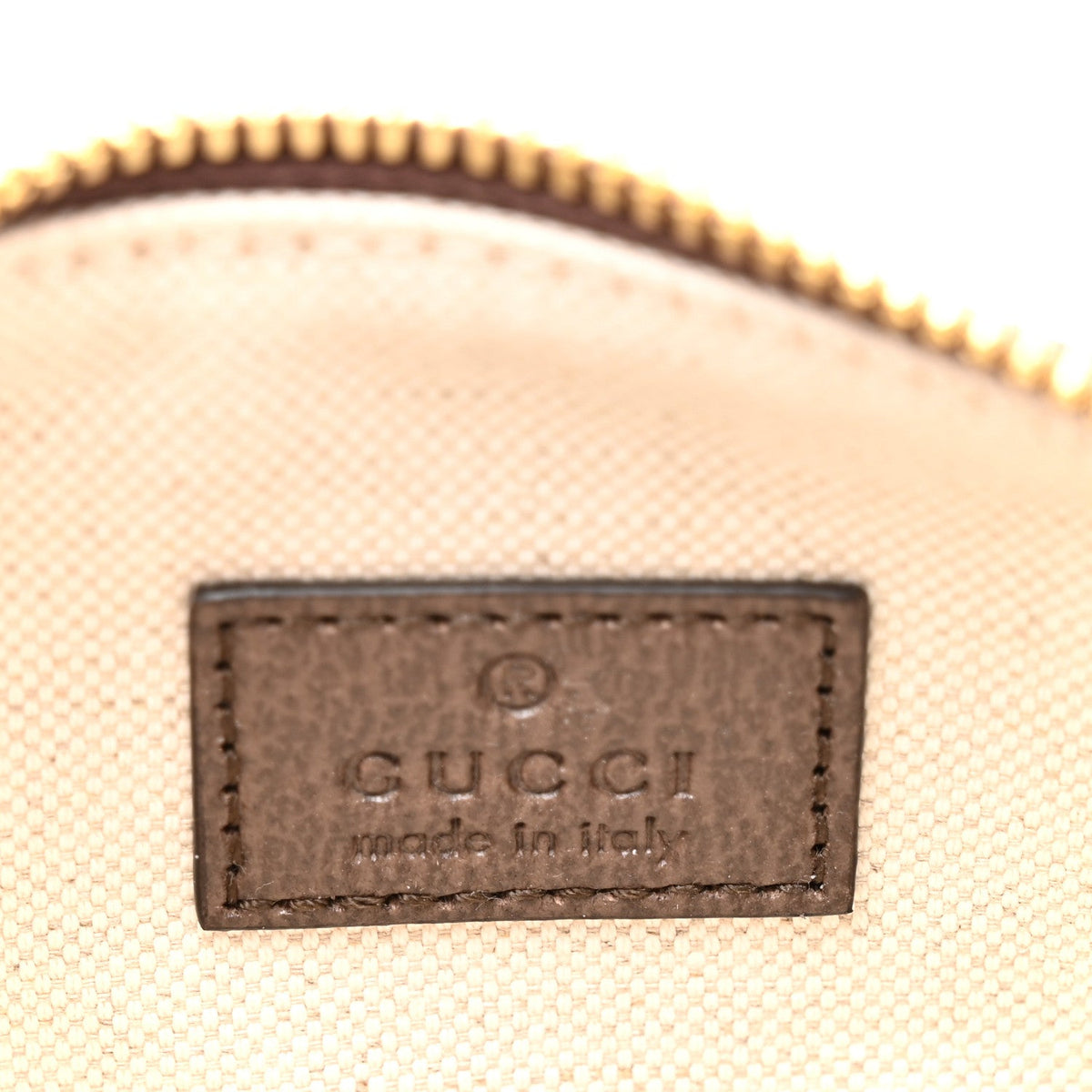 GG Supreme Monogram Textured Dollar Calfskin Web Super Mini Ophidia Top Handle Bowler Bag Beige Ebony New Acero
