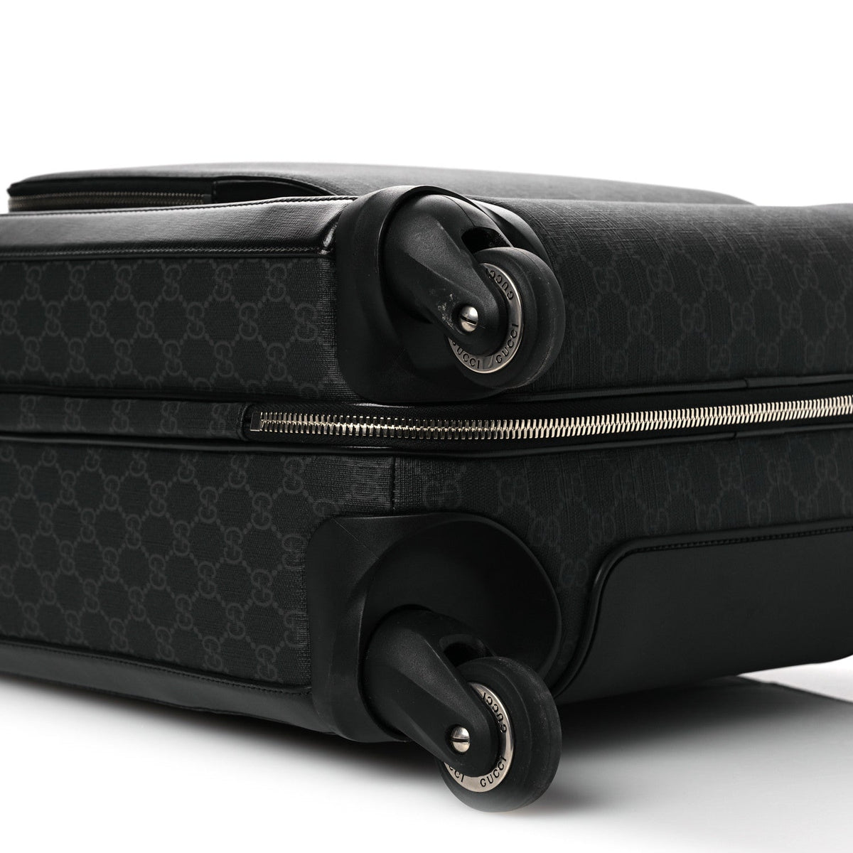 GG Supreme Monogram Calfskin Carry On Trolley Black