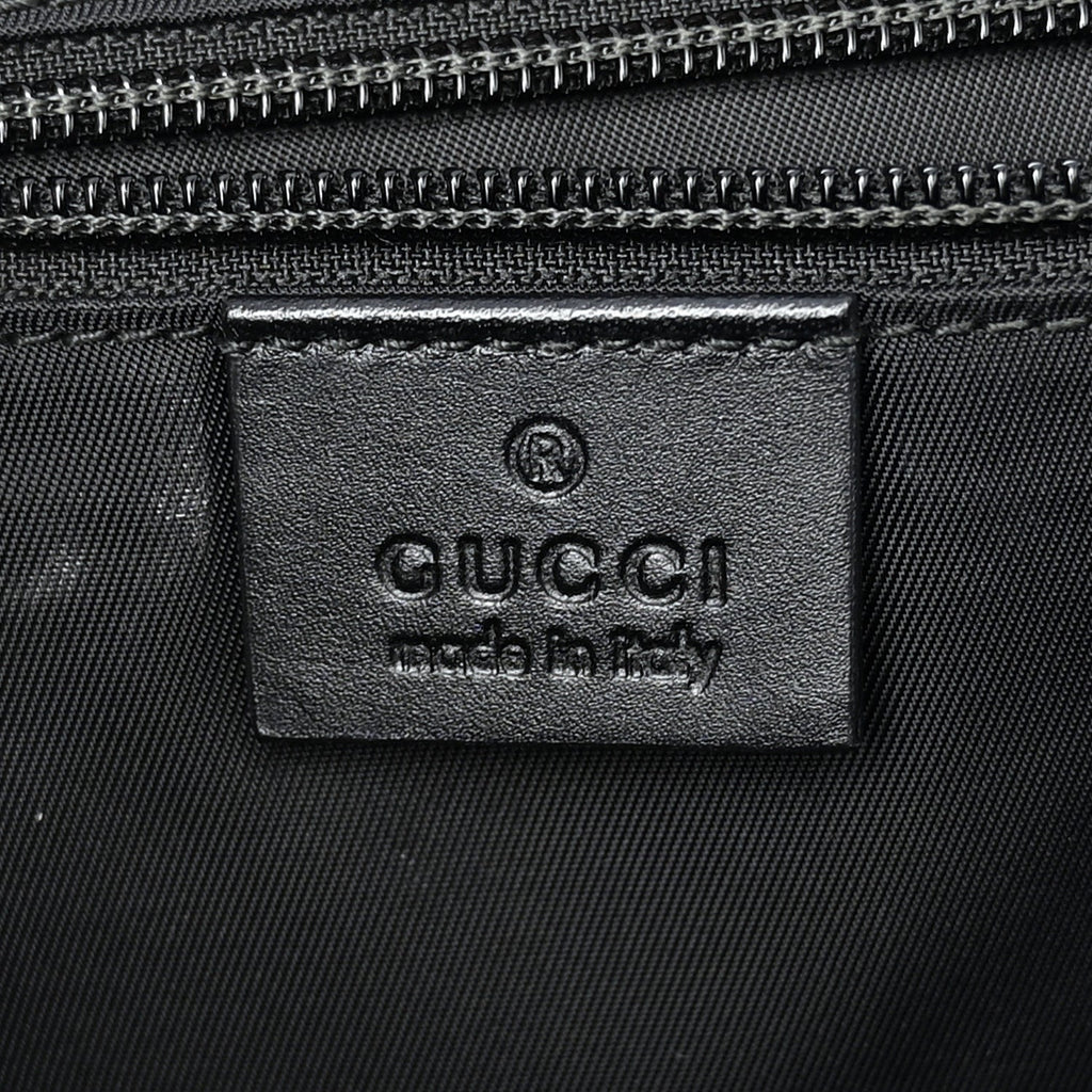 GG Supreme Monogram Web Flap Messenger Bag Black