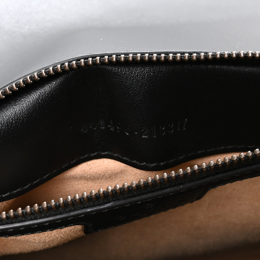 Calfskin Matelasse Medium GG Marmont Shoulder Bag Black