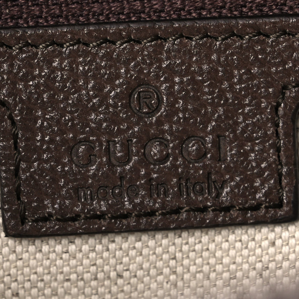 Soft GG Supreme Monogram Medium Ophidia Belt Bag  Dark Brown