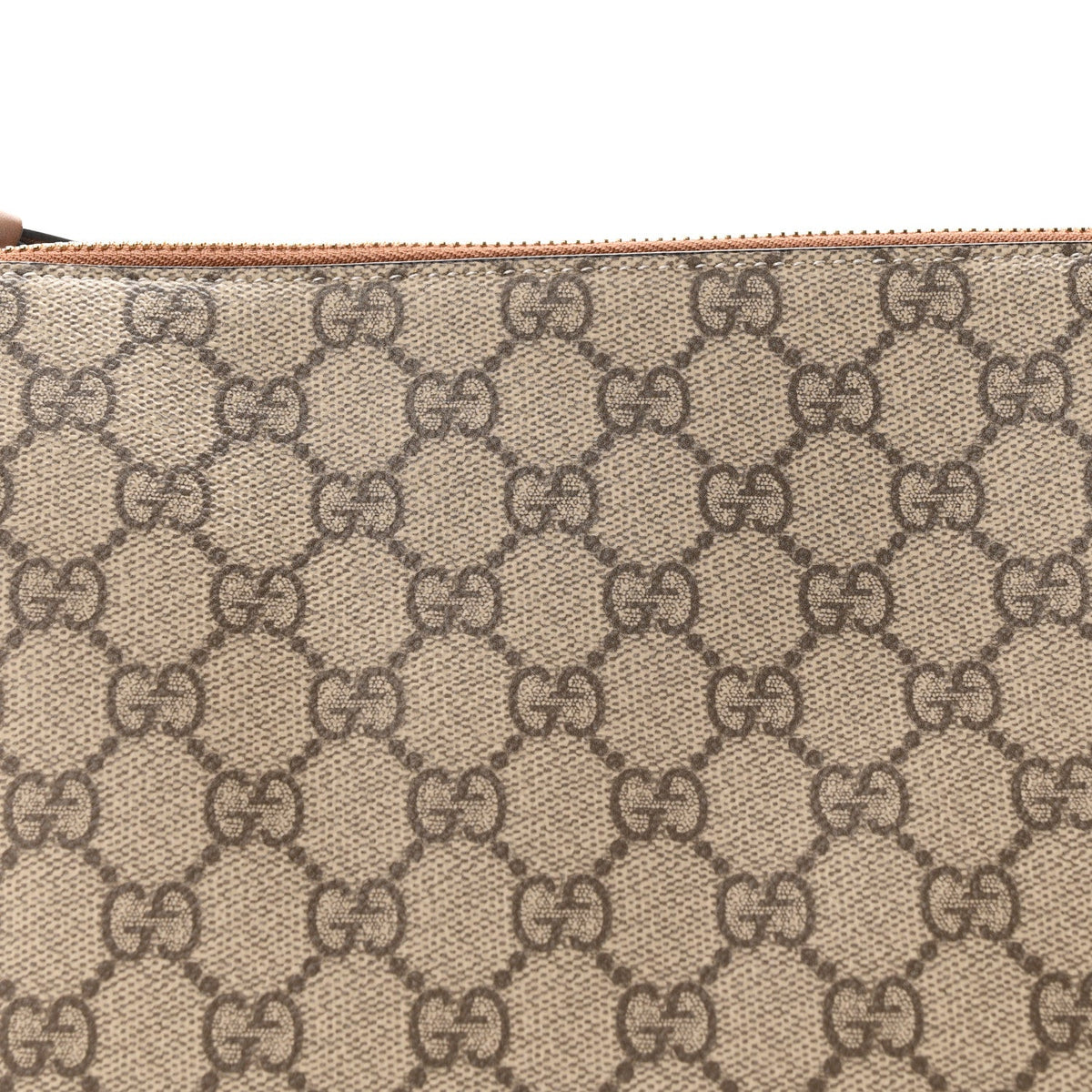 GG Supreme Monogram Emblem Medium Shoulder Bag Beige Ebony Sundial