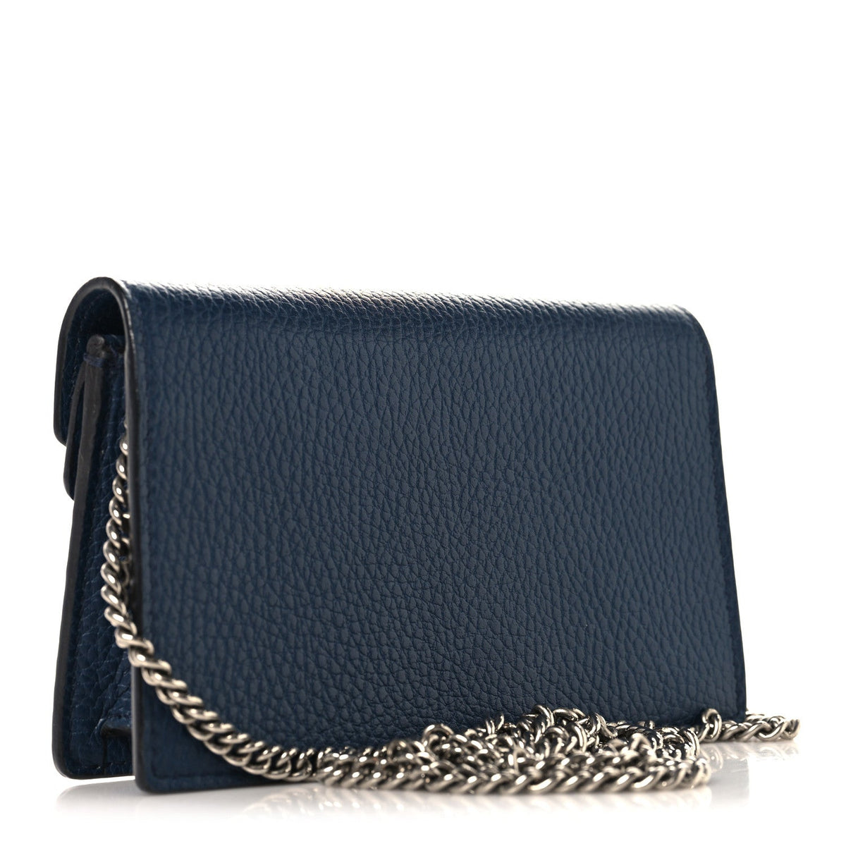 Dollar Calfskin Crystal Super Mini Dionysus Shoulder Bag Blue Agata Black Diamond
