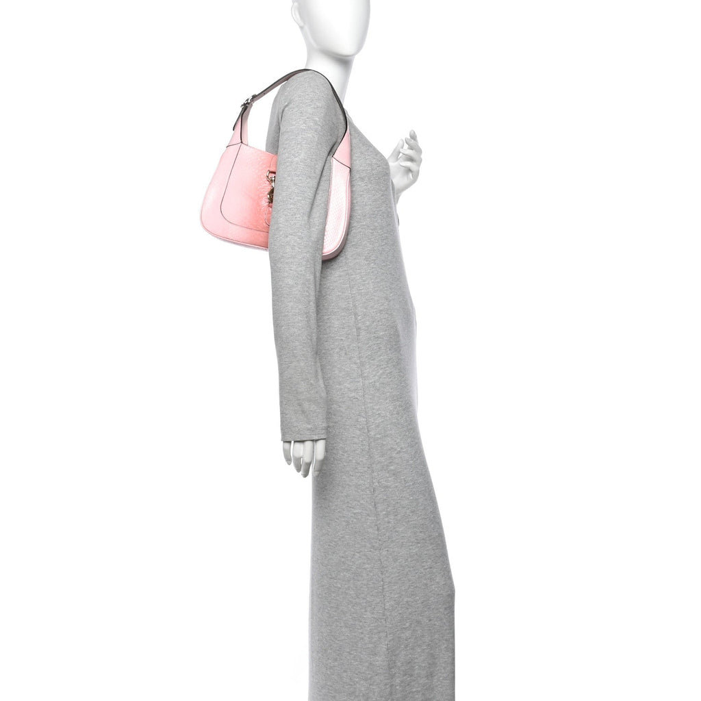 Snakeskin Web Small Jackie 1961 Hobo Pink