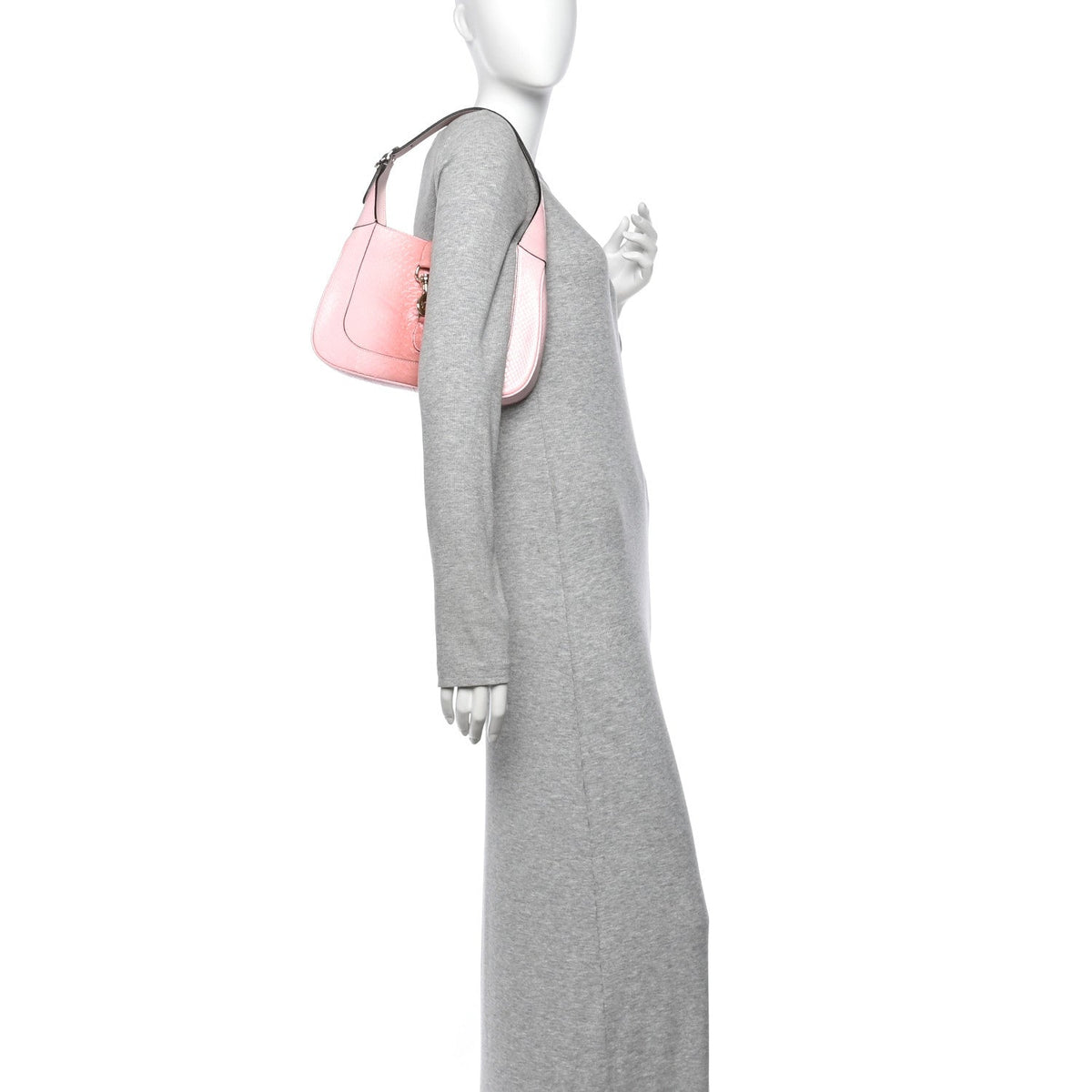 Snakeskin Web Small Jackie 1961 Hobo Pink