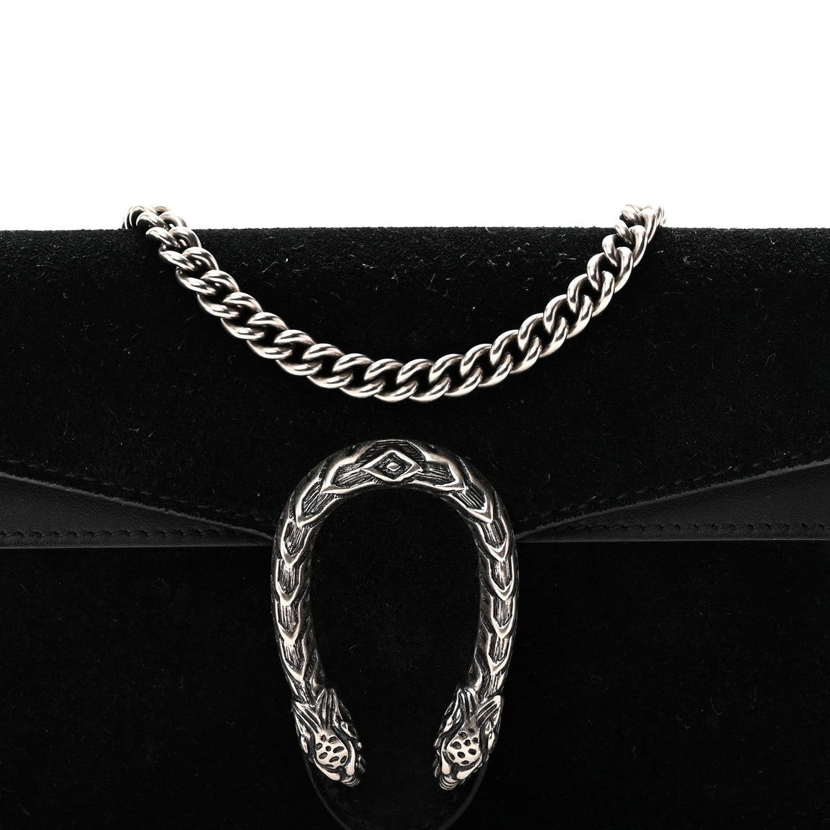 Suede Super Mini Dionysus Shoulder Bag Black
