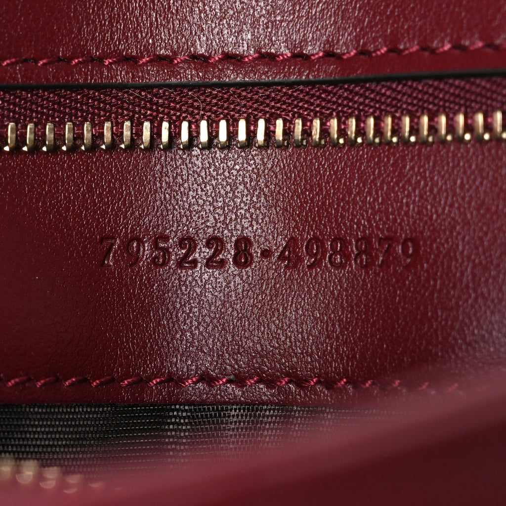Calfskin Matelasse Small GG Marmont Multi Pocket Shoulder Bag Rosso Ancora