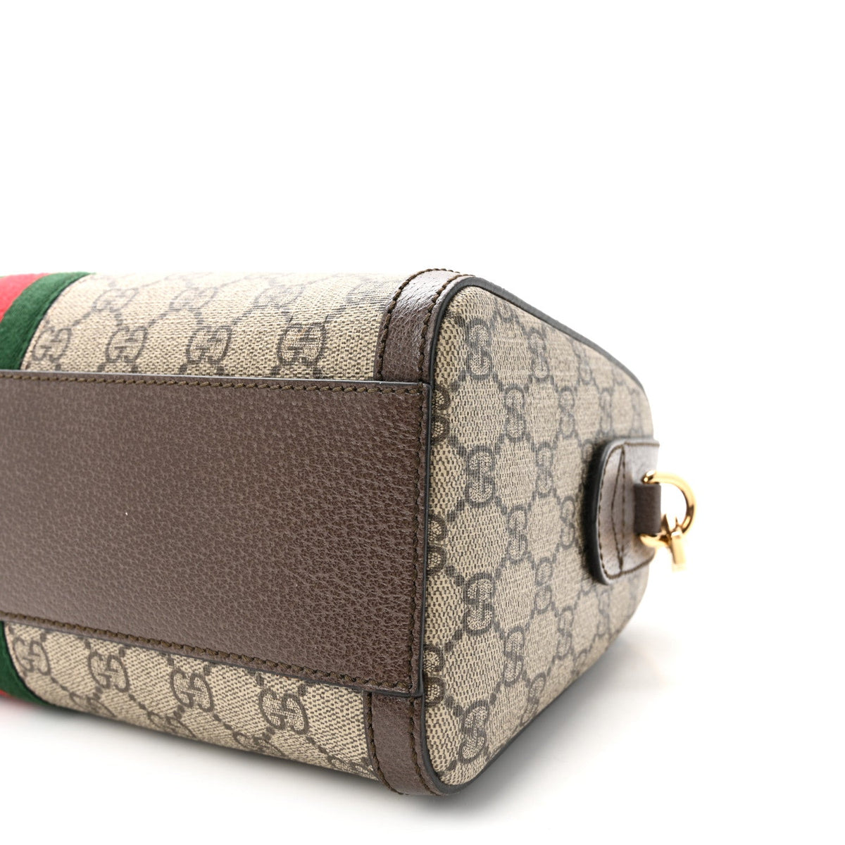 GG Supreme Monogram Web Medium Ophidia Boston Brown