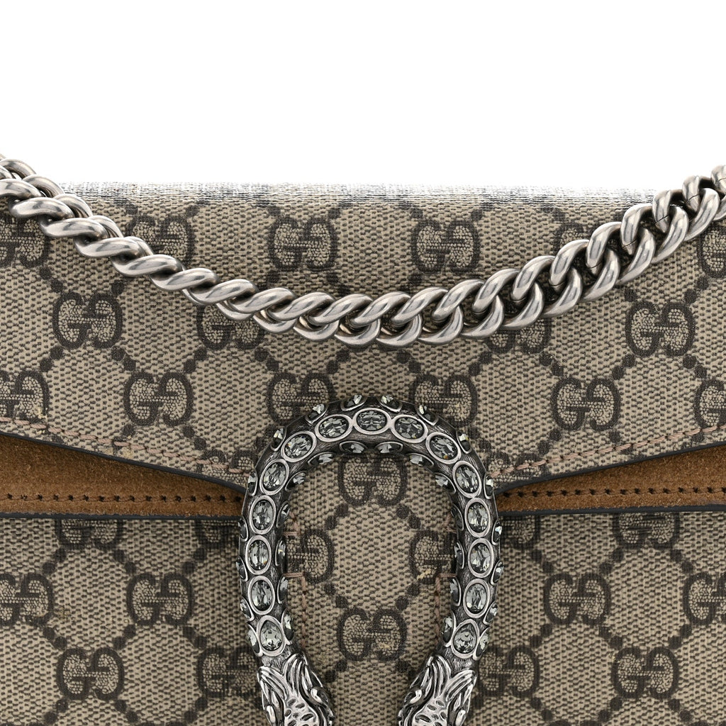 GG Supreme Monogram Small Dionysus Shoulder Bag Taupe