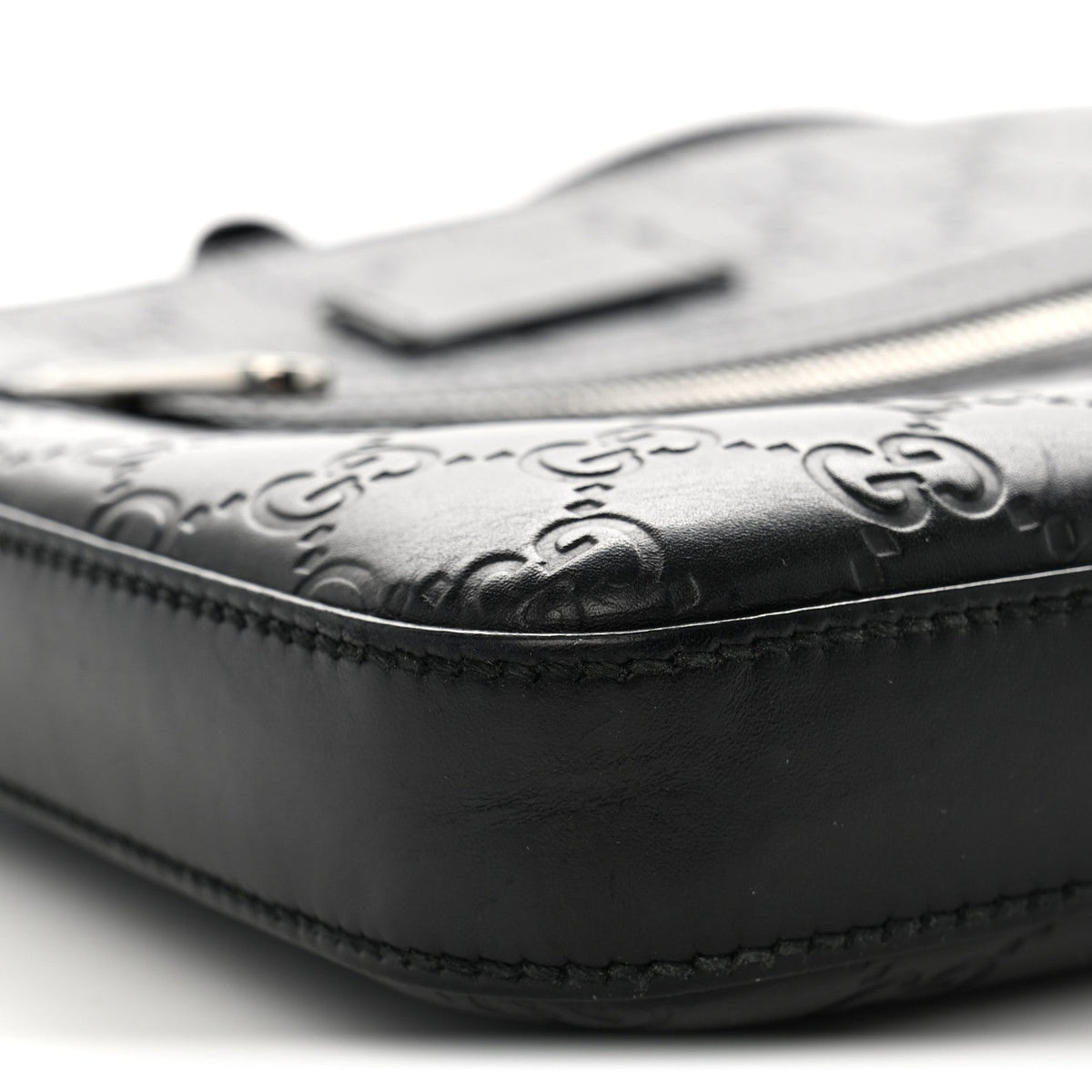 Guccissima Signature Small Messenger Bag Black