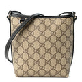 GG Supreme Monogram Emblem Nano Bucket Bag Black