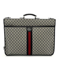 GG Supreme Monogram Web Savoy Garment Bag Beige Blue