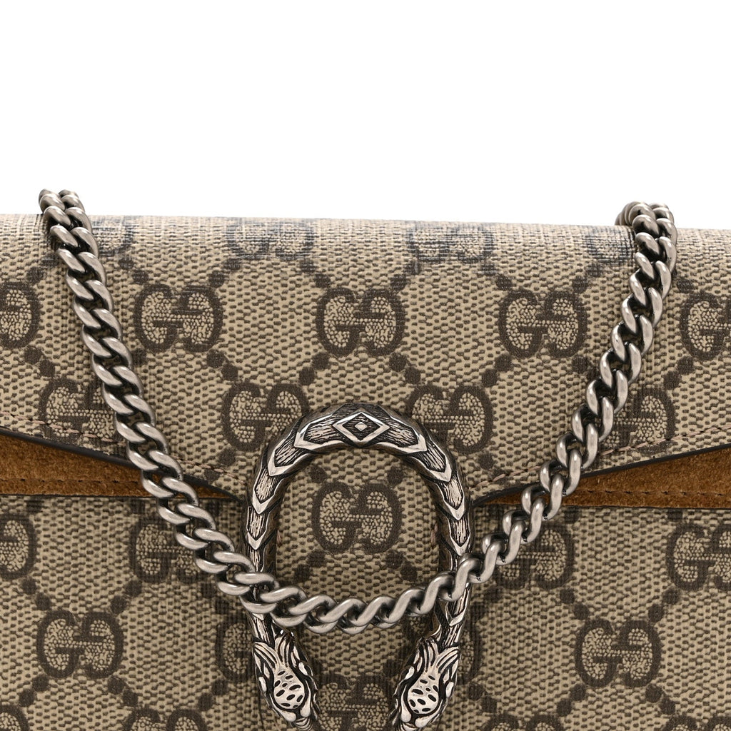 GG Supreme Monogram Super Mini Dionysus Shoulder Bag Taupe
