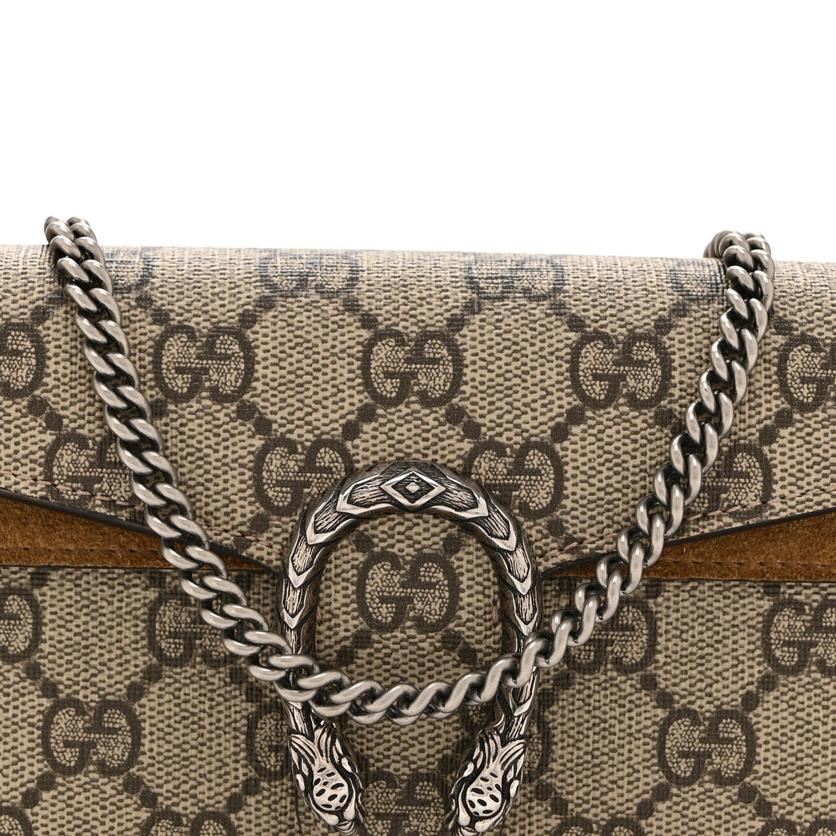 GG Supreme Monogram Super Mini Dionysus Shoulder Bag Taupe