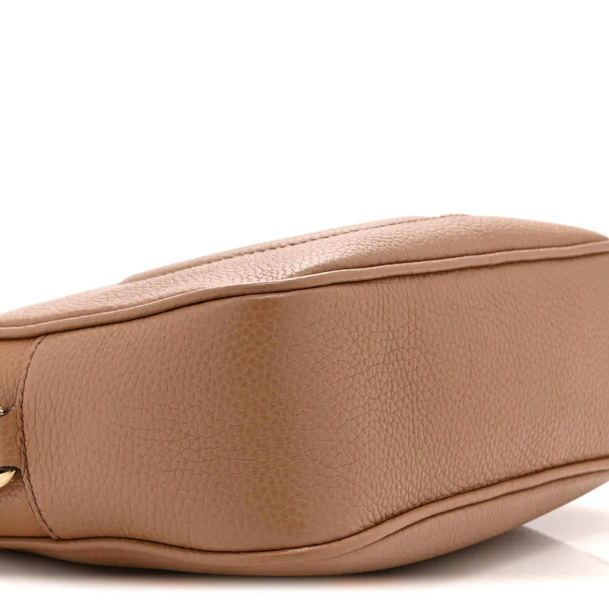 Pebbled Calfskin Small Soho Disco Bag Camelia