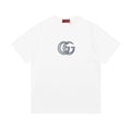 Gucci T-Shirt White Crew Neck | Luxury Cotton Tee - Casual Elegance