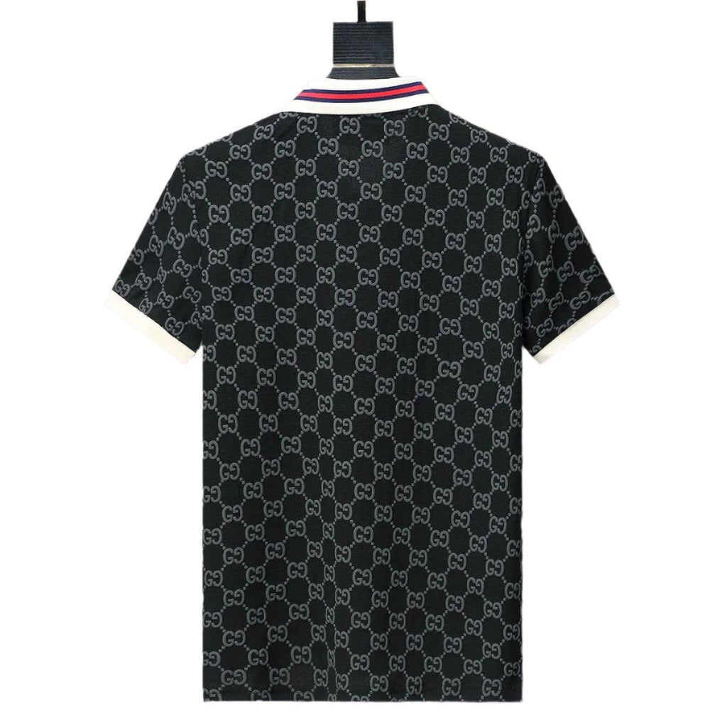 Gucci Black Collar T-Shirt – Premium Cotton Luxury Tee
