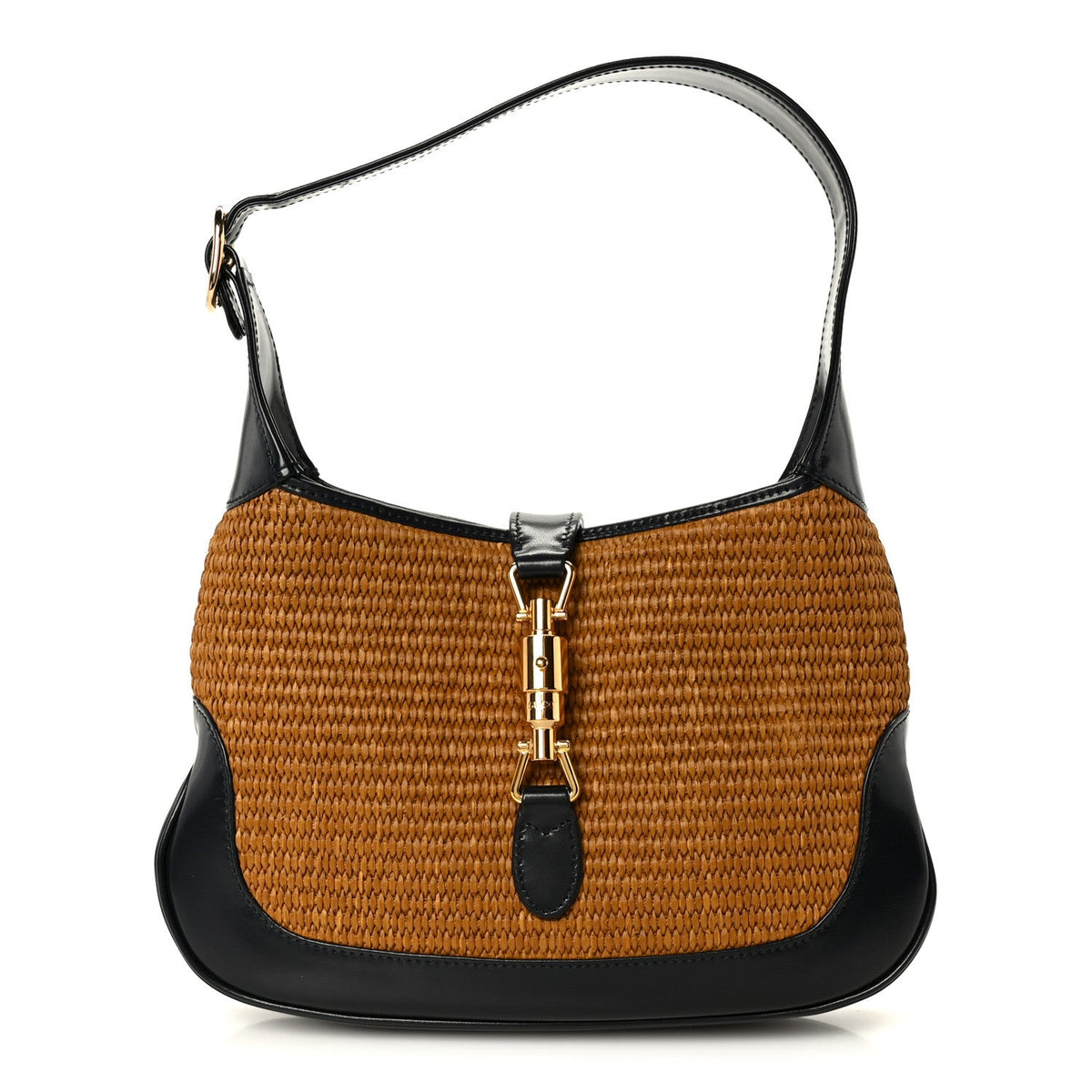 Straw Lux Boarded Dyana Lux Calfskin Small Jackie 1961 Hobo Natural Blue