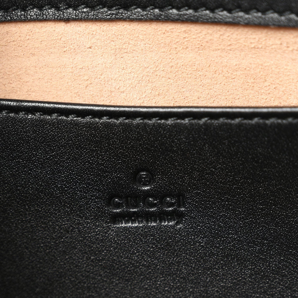 GG Supreme Monogram Azalea Calfskin Horsebit 1955 Mini Bag Beige Black