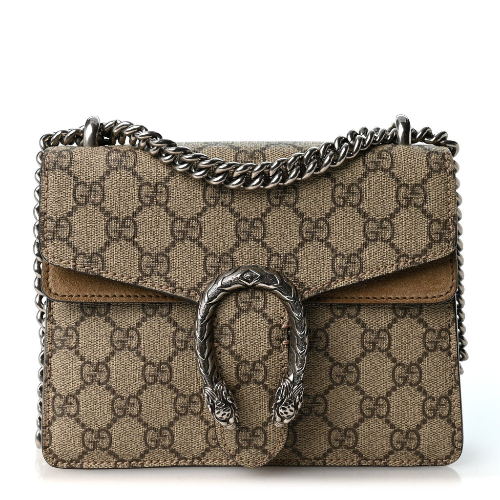 GG Supreme Monogram Mini Dionysus Shoulder Bag Taupe