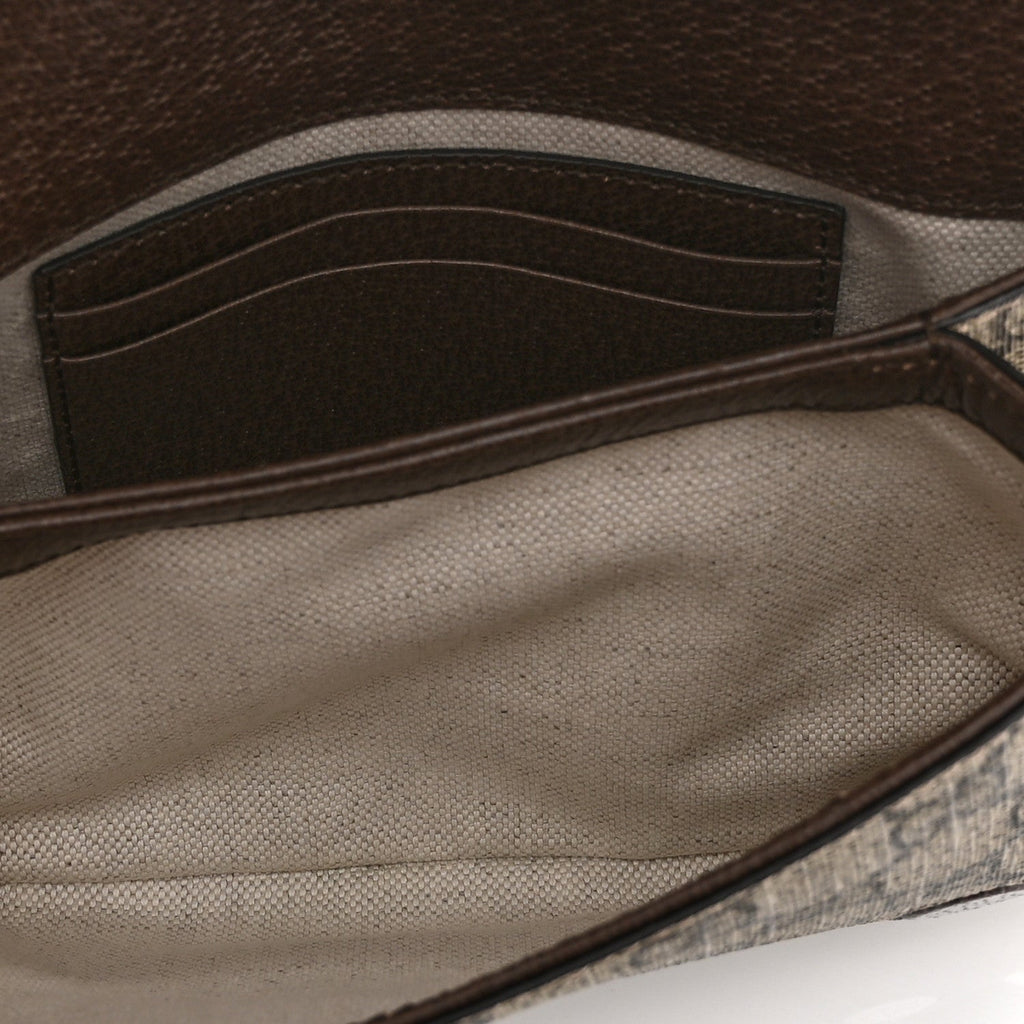 GG Supreme Monogram Textured Dollar Calfskin Blondie Belt Bag 85 34 Beige Ebony New Acero