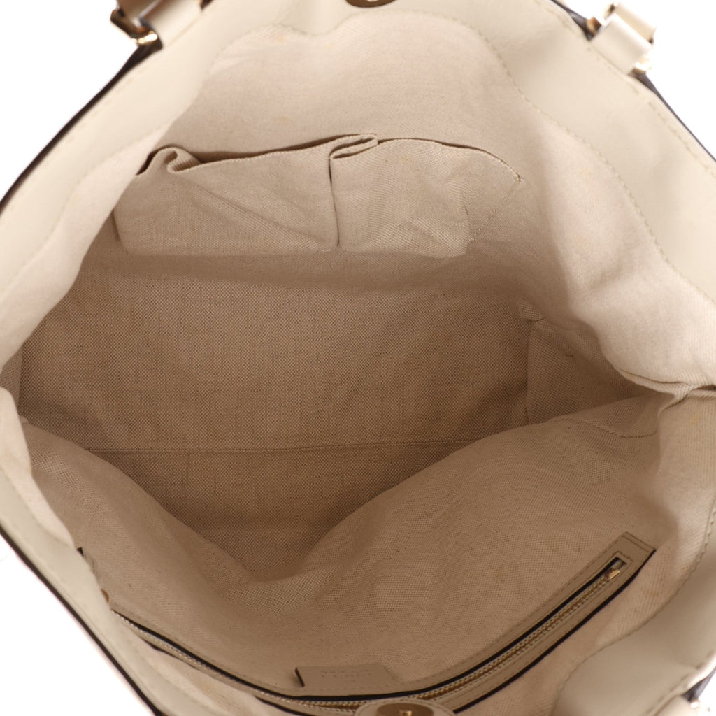 Guccissima Medium Mayfair Tote Off White