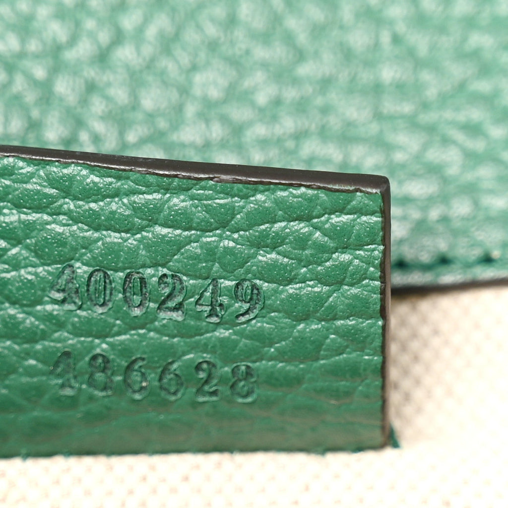 Dollar Calfskin Crystal Small Dionysus Shoulder Bag Emerald